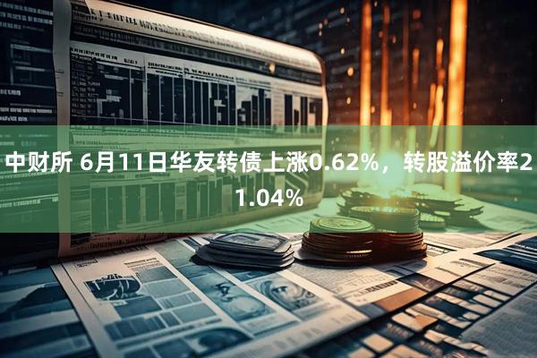 中财所 6月11日华友转债上涨0.62%，转股溢价率21.04%